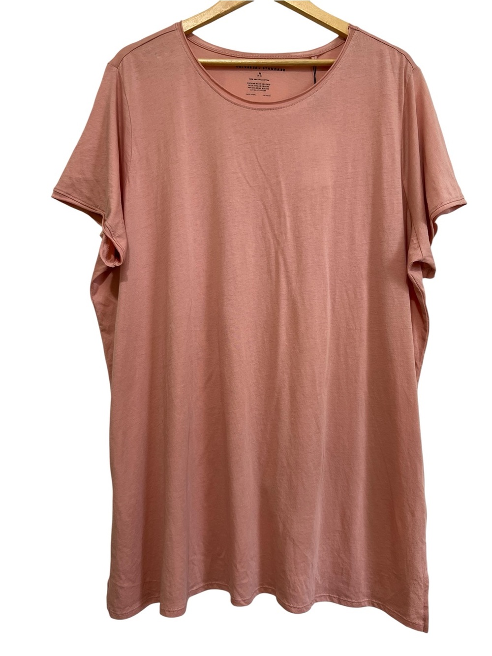 Universal Standard Short Sleeve Organic Cotton Lounge Tee Dusty Rose M (18-20)